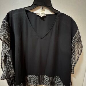 BCBGeneration Black and Gray Blouse